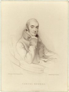 Samuel Rogers, gegraveerd door William Finden door Thomas Lawrence